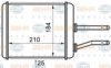 BEHR HELLA SERVICE 8FH 351 024-421 Heat Exchanger, interior heating